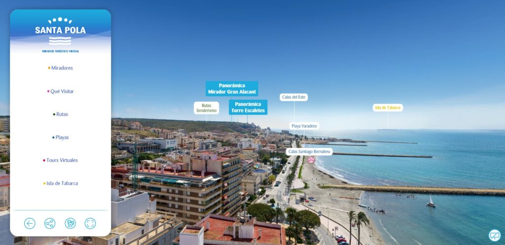 Santa Pola y su mirador virtual